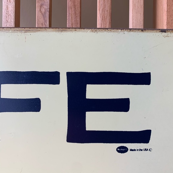 ANTHROPOLOGIE Cafe Metal sign Mummert Sign Co - Picture 4 of 6